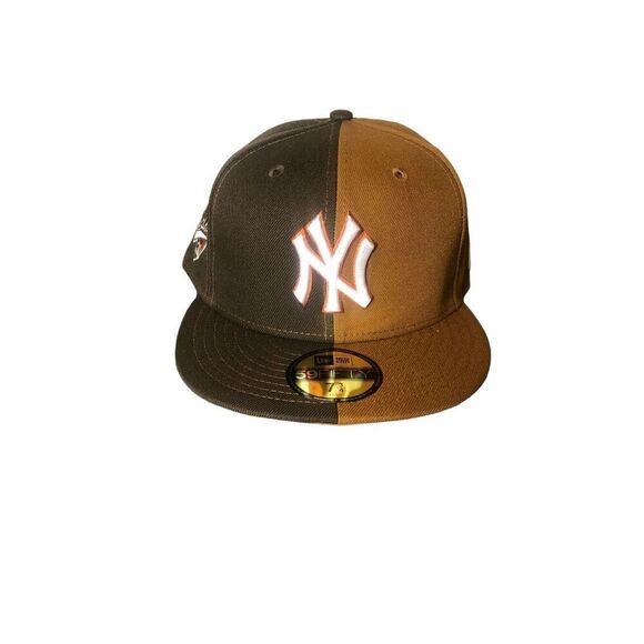 New Era New York Yankees Split 59FIFTY Fitted Hat Cap Size 7 3/4 - Picture 1 of 6